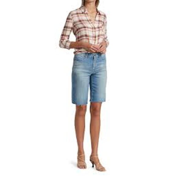 L’AGENCE Taylor High Rise Jean Denim Shorts 25 - Picture 1 of 9